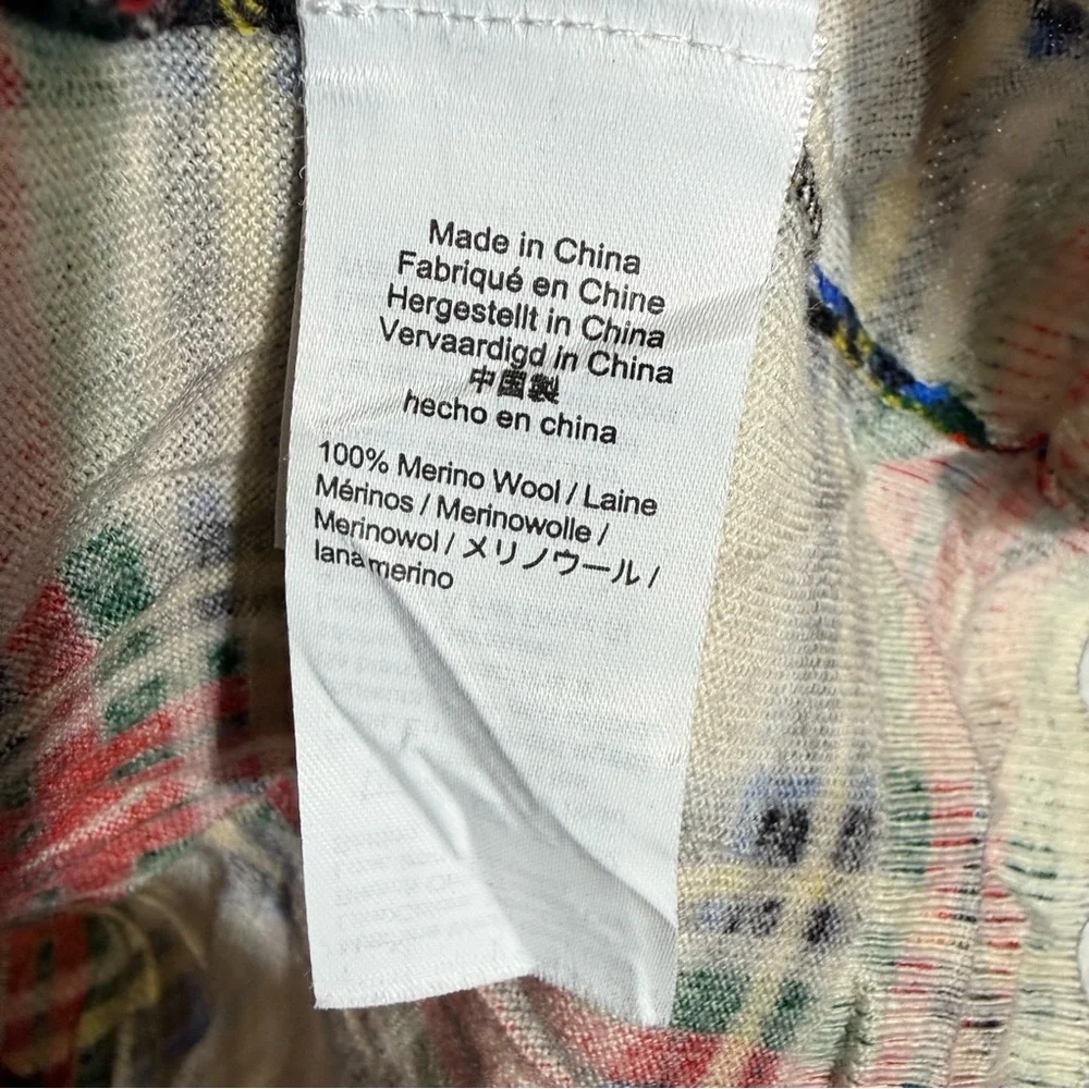 J. Crew Margot Snowy Stewart‎ Tartan Sweater Sz XS Red Green Plaid
